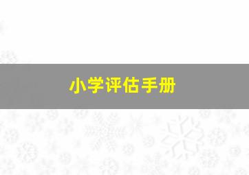 小学评估手册