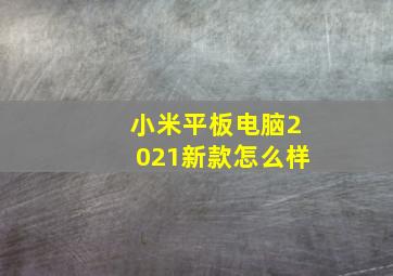 小米平板电脑2021新款怎么样