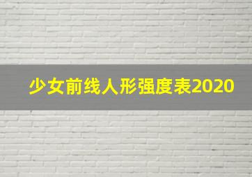 少女前线人形强度表2020