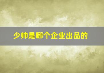 少帅是哪个企业出品的