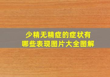 少精无精症的症状有哪些表现图片大全图解