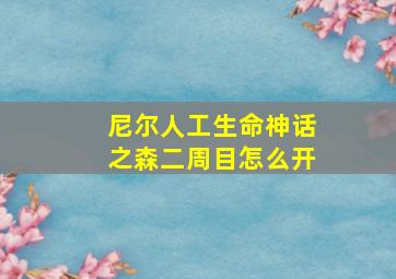 尼尔人工生命神话之森二周目怎么开