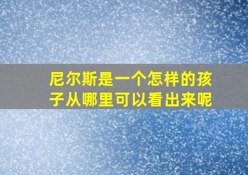 尼尔斯是一个怎样的孩子从哪里可以看出来呢