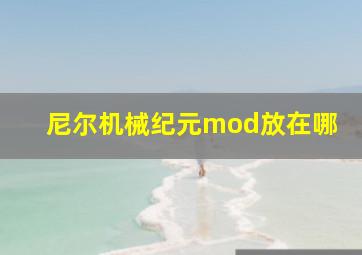 尼尔机械纪元mod放在哪