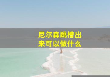 尼尔森跳槽出来可以做什么