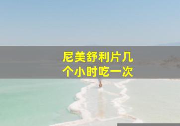 尼美舒利片几个小时吃一次