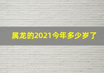 属龙的2021今年多少岁了