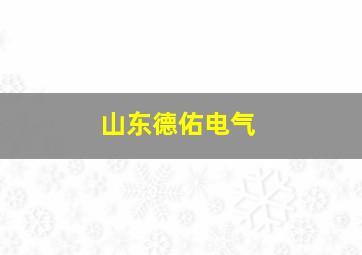 山东德佑电气