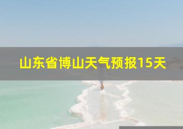 山东省博山天气预报15天