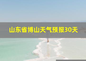 山东省博山天气预报30天