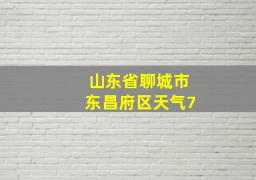 山东省聊城市东昌府区天气7