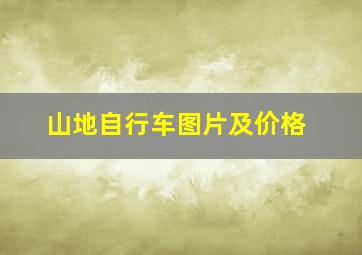 山地自行车图片及价格