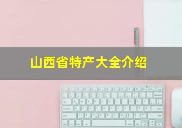 山西省特产大全介绍