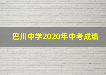 巴川中学2020年中考成绩