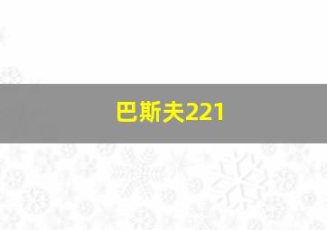 巴斯夫221