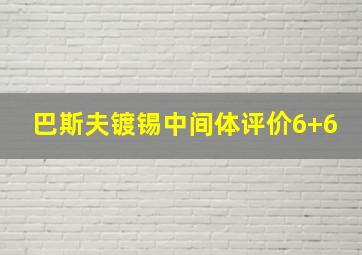 巴斯夫镀锡中间体评价6+6