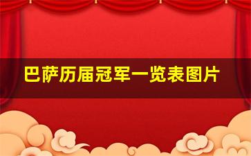 巴萨历届冠军一览表图片