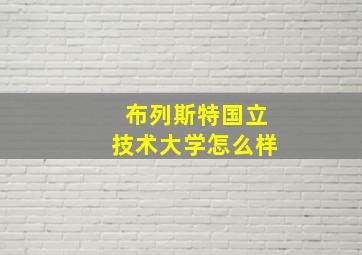 布列斯特国立技术大学怎么样