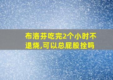 布洛芬吃完2个小时不退烧,可以总屁股拴吗