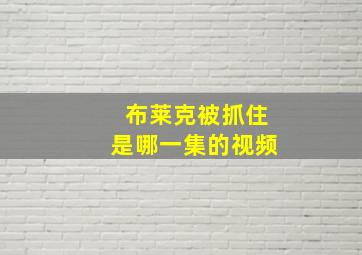 布莱克被抓住是哪一集的视频