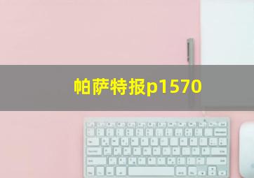 帕萨特报p1570