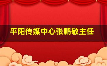 平阳传媒中心张鹏敏主任