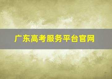 广东高考服务平台官网