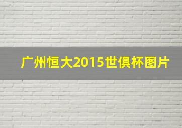 广州恒大2015世俱杯图片