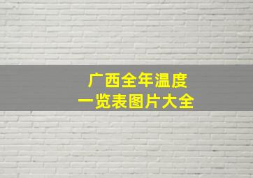 广西全年温度一览表图片大全