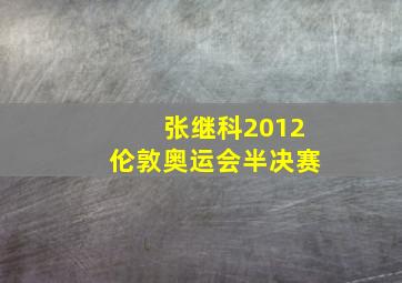 张继科2012伦敦奥运会半决赛