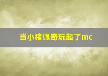 当小猪佩奇玩起了mc