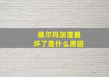 德尔玛加湿器坏了是什么原因