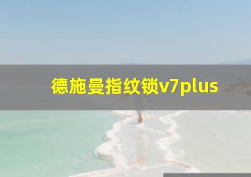 德施曼指纹锁v7plus