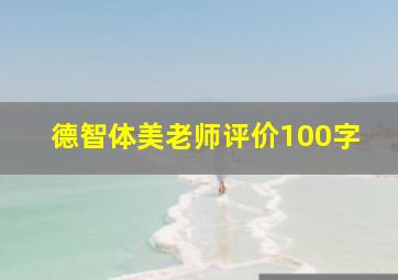 德智体美老师评价100字