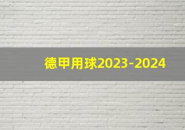 德甲用球2023-2024