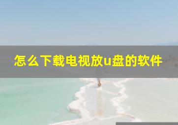 怎么下载电视放u盘的软件