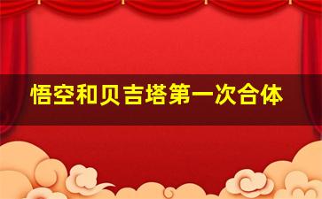 悟空和贝吉塔第一次合体