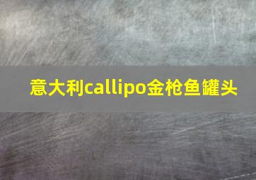 意大利callipo金枪鱼罐头