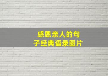 感恩亲人的句子经典语录图片