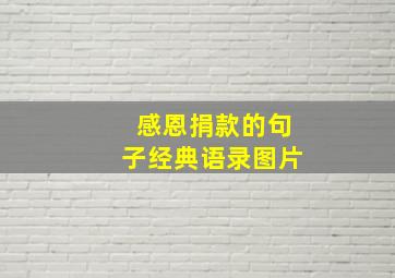 感恩捐款的句子经典语录图片