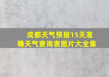 成都天气预报15天准确天气查询表图片大全集