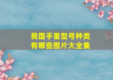 我国手雷型号种类有哪些图片大全集