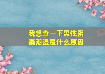 我想查一下男性阴囊潮湿是什么原因