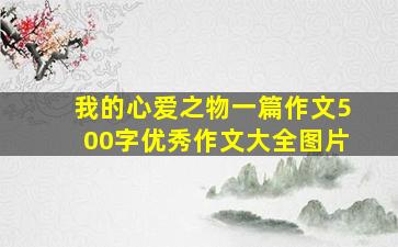 我的心爱之物一篇作文500字优秀作文大全图片