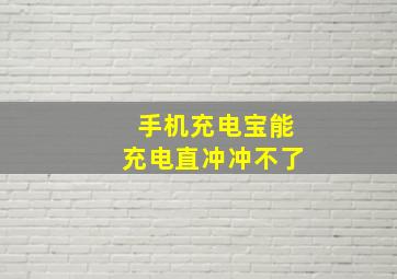 手机充电宝能充电直冲冲不了