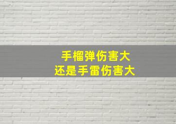 手榴弹伤害大还是手雷伤害大