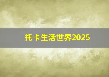 托卡生活世界2025