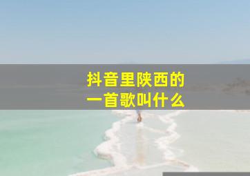 抖音里陕西的一首歌叫什么