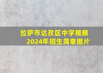 拉萨市达孜区中学视频2024年招生简章图片