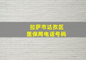 拉萨市达孜区医保局电话号码